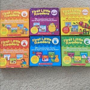 6 Sets Scholastic First Little Readers Storybook Collection - Reading Levels A-H